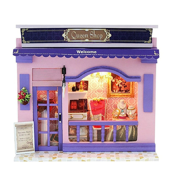 Miniatura Wooden Jewerly Store DIY Doll House - wnkrs