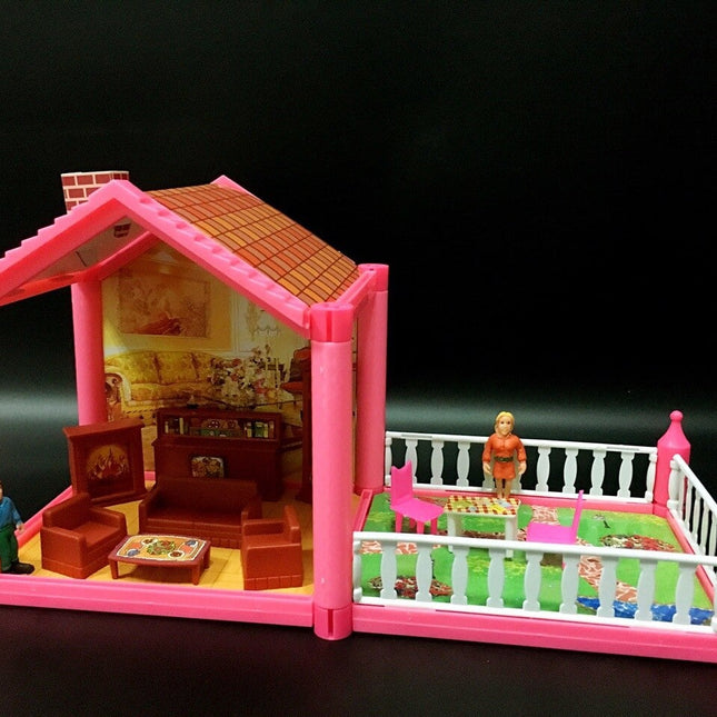 Large Size Colorful Plastic Doll House - wnkrs