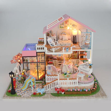 Colorful Apartment Miniature Wooden Doll House - wnkrs