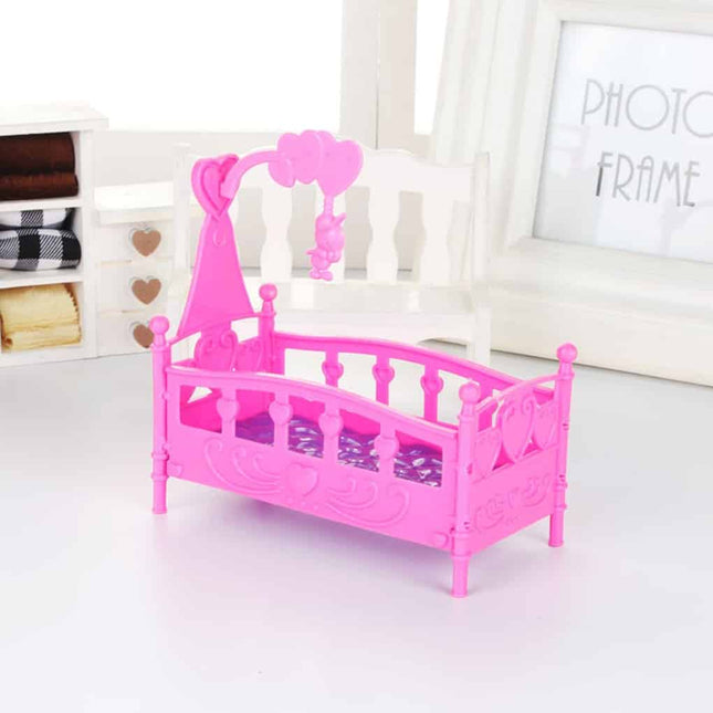Pink Cradle Bed for Baby Doll - wnkrs