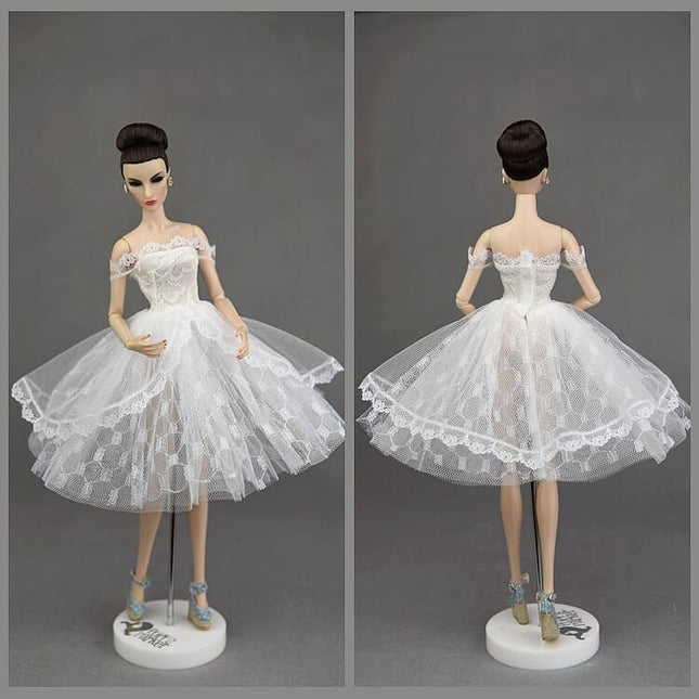 Lace Princess Dress For 1/6 Barbie Doll - wnkrs