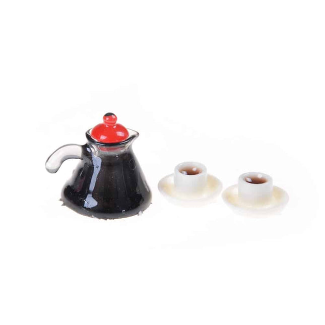 Doll House Miniature Coffee Pot Set 3 pcs Set - wnkrs