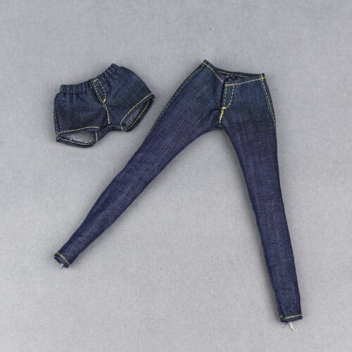 Stylish Blue Jeans / Shorts For 1/6 Doll - wnkrs