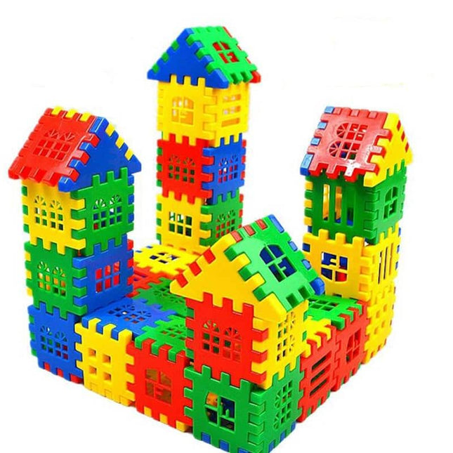 Set of 24 Multicolored Plastic Blocks - wnkrs