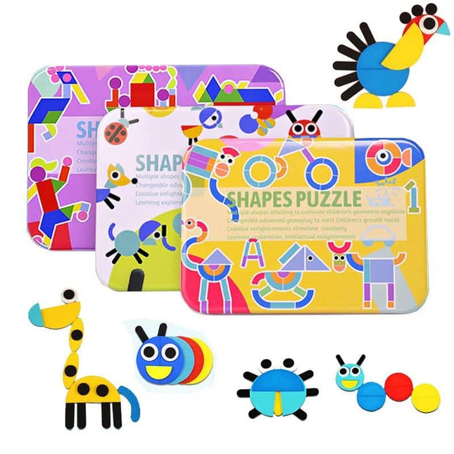 Shape Puzzle Board For Children - wnkrs