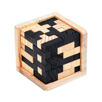 3D Wooden Puzzle Cube - wnkrs