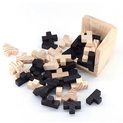 3D Tetris Shaped Wooden Puzzle Toy - wnkrs
