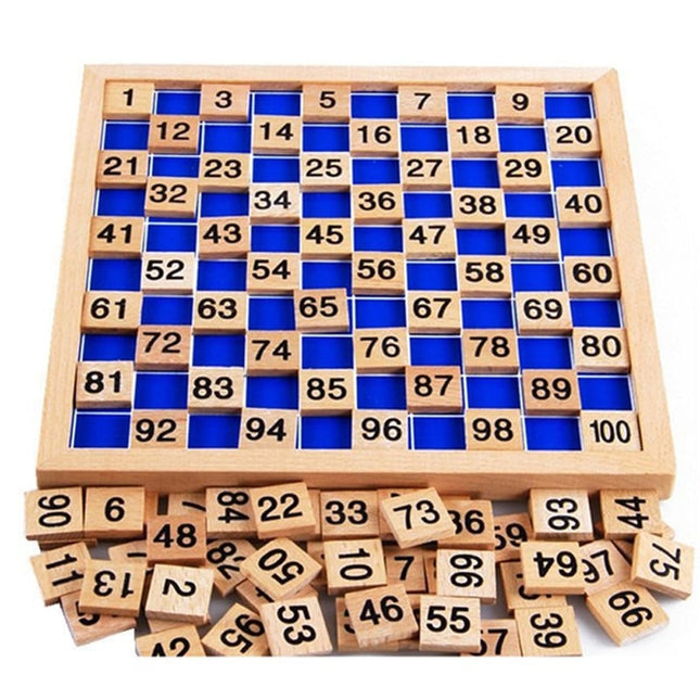 1-100 Math Wooden Board - wnkrs