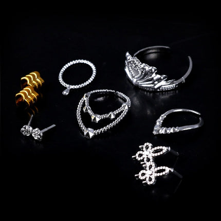 Crystal Plastic Jewelry For Dolls 10 pcs Set - wnkrs