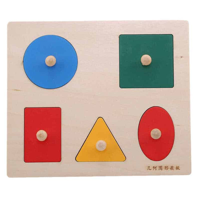 Wooden Geometric Puzzle For Baby - wnkrs