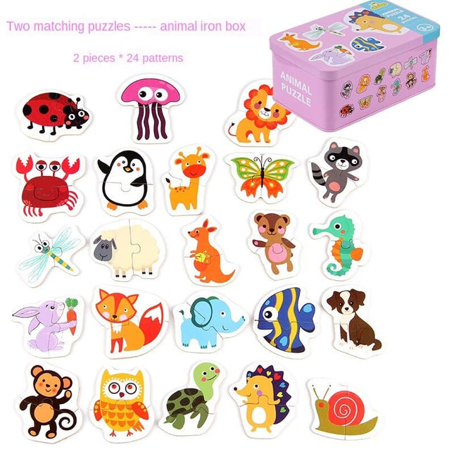 Baby's Wooden Educational  Jigsaw Puzzle - wnkrs