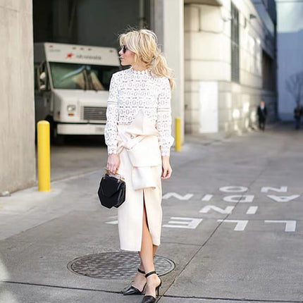 Women's Elegant Hollow Out Blouses - Wnkrs