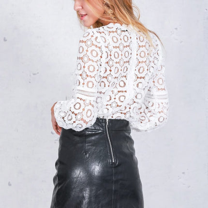 Women's Elegant Hollow Out Blouses - Wnkrs