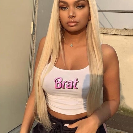 Women's Brat Printed Crop Top - Wnkrs