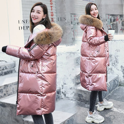 Women's Causal Long Coat with Fur Hood - Wnkrs