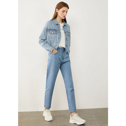 Women's Minimalism Denim Jacket - Wnkrs