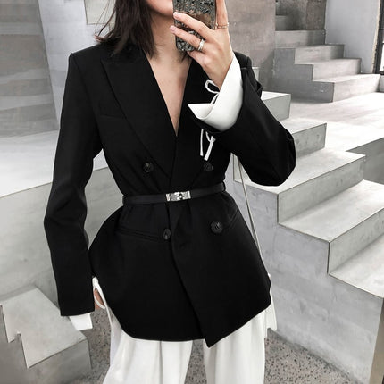 Women Black Tailored Blazer - Wnkrs