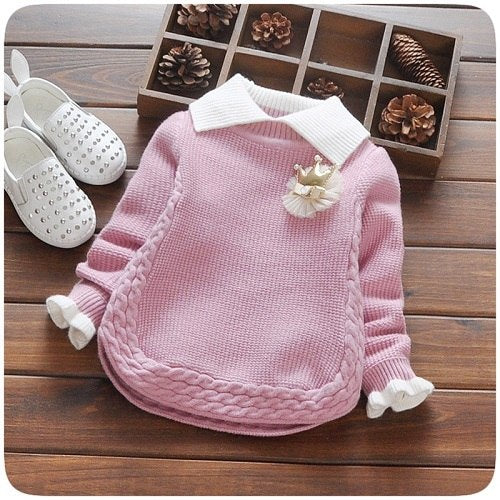 Lovely Warm Cotton Baby Girl's Pullover - Wnkrs