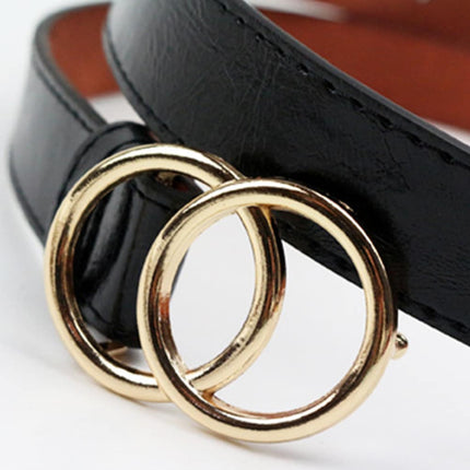 Vintage Leather Double Ring Buckle Belt - Wnkrs