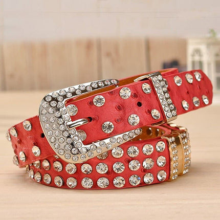 Women's Rhinestone Belts - Wnkrs