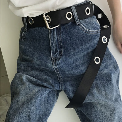 Trendy Women's Rivet Canvas Belt - Wnkrs