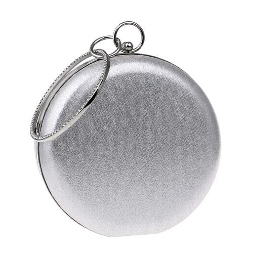 Women's Metallic Round Evening Bag - Wnkrs