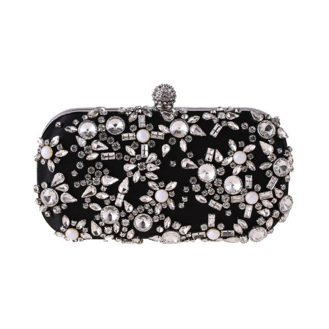 Women's Eleagnt Rhinestones Evening Clutch - Wnkrs