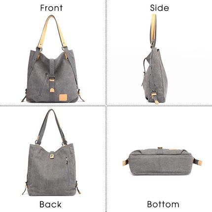 Fashion Solid Women's Canvas Shoulder Bag - Wnkrs