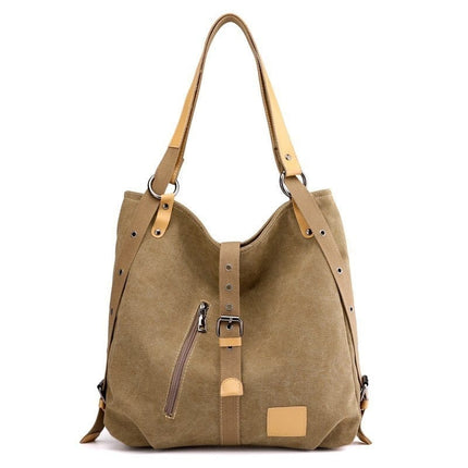 Fashion Solid Women's Canvas Shoulder Bag - Wnkrs