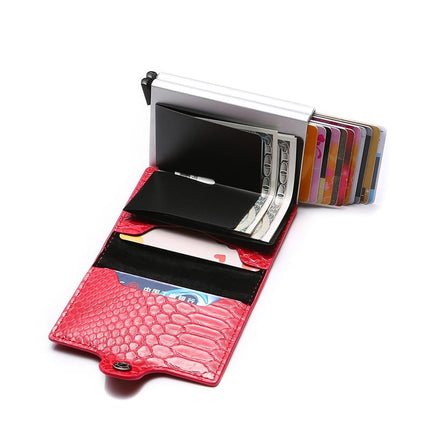 Unisex Classic Style Double-Layered Card Holder - Wnkrs