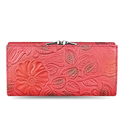 Luxury Floral Patterned Genuine Leather Women's Wallet - Wnkrs