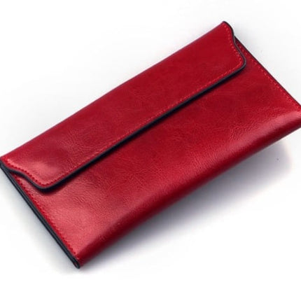 Elegant Women's Slim Leather Wallet - Wnkrs