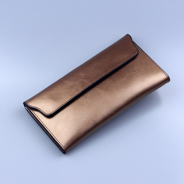 Elegant Women's Slim Leather Wallet