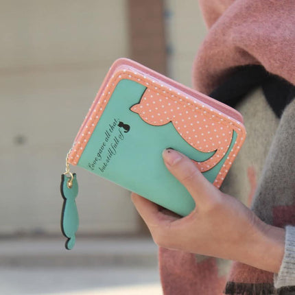 Women's Cute Cat Printed Wallet - Wnkrs
