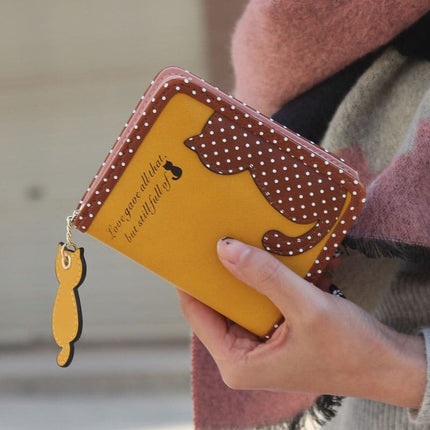 Women's Cute Cat Printed Wallet - Wnkrs