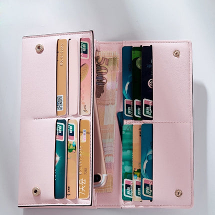 Women's Solid Color Elegant Wallet - Wnkrs