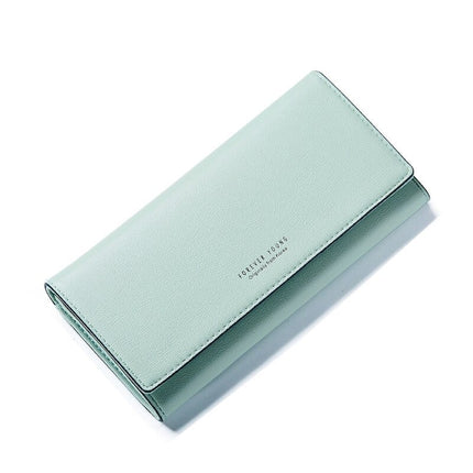 Women's Solid Color Elegant Wallet - Wnkrs