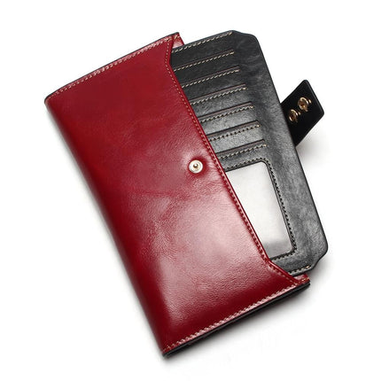 Women's Genuine Leather Clutch Wallet - Wnkrs
