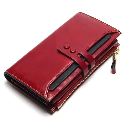 Women's Genuine Leather Clutch Wallet - Wnkrs