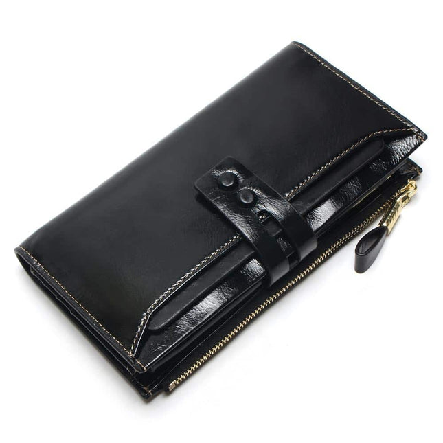 Women's Genuine Leather Clutch Wallet - Wnkrs