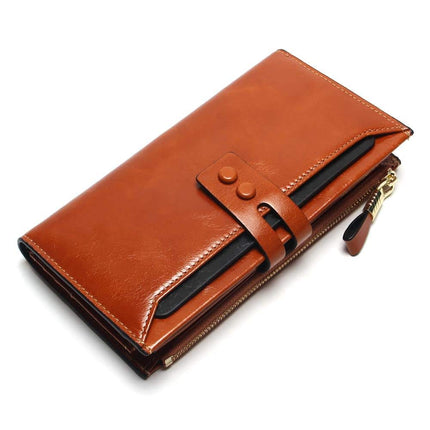 Women's Genuine Leather Clutch Wallet - Wnkrs