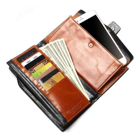 Women's Leather Long Wallet - Wnkrs