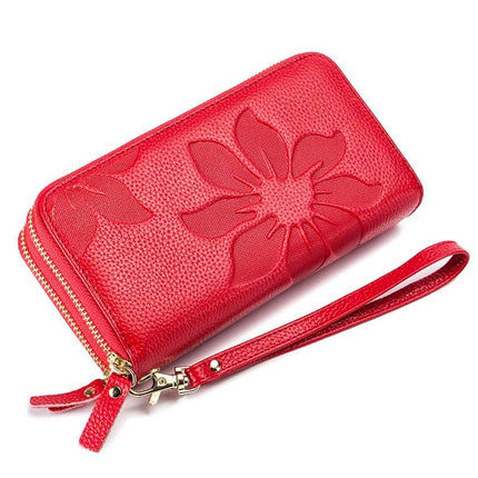 Genuine Leather Floral Women's Wallet - Wnkrs