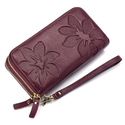 Genuine Leather Floral Women's Wallet - Wnkrs