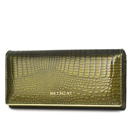 Women's Stylish Long Patent Leather Wallet - Wnkrs