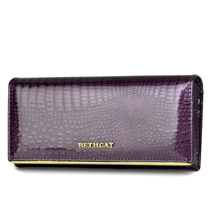 Women's Stylish Long Patent Leather Wallet - Wnkrs