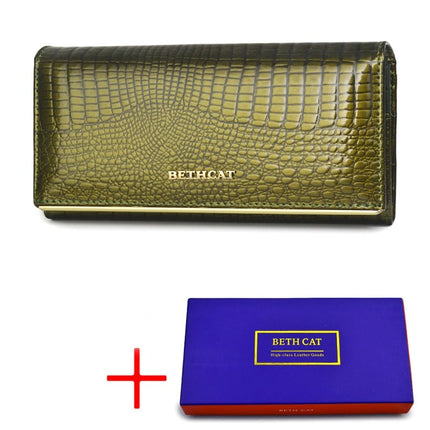 Women's Stylish Long Patent Leather Wallet - Wnkrs