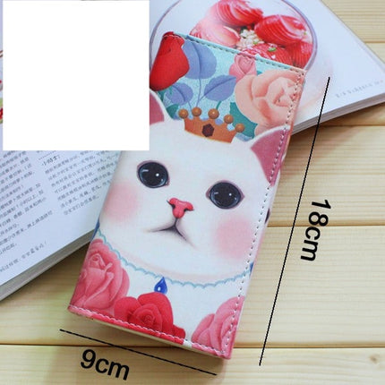 Women's Soft Cat Printed Long Wallets - Wnkrs
