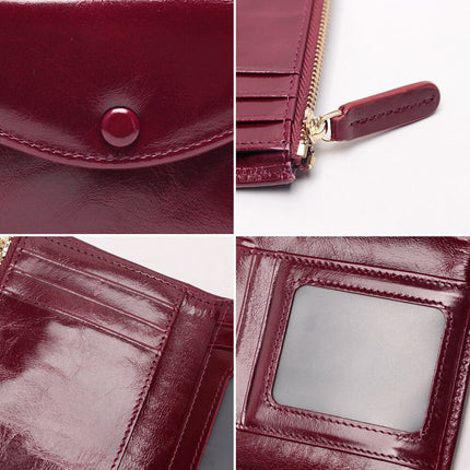 Women's Oil Wax Leather Wallet - Wnkrs