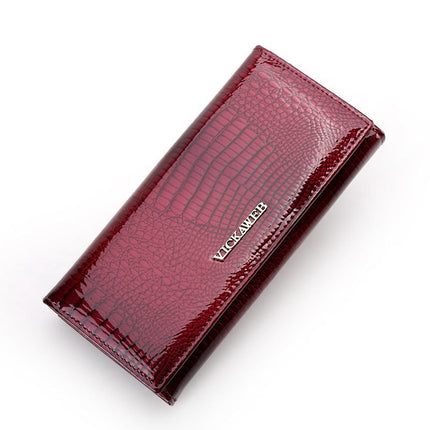 Alligator Patent Leather Women's Wallet - wnkrs